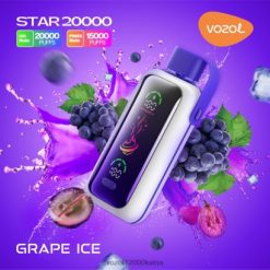 VOZOL Cigarete - VOZOL STAR 20 000 BT0B6404 vynuogių ledas
